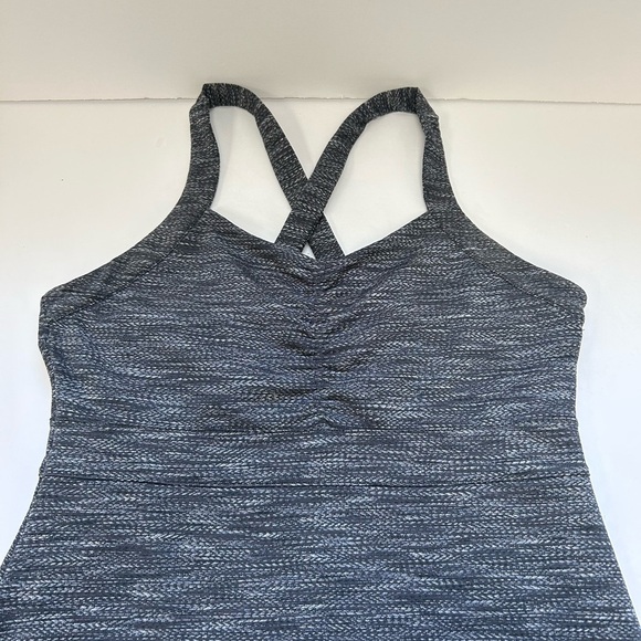 Title Nine Dress Women’s  Gray Padded Bra Athleisure Golf Tennis Cross Back/ Med - Picture 4 of 10